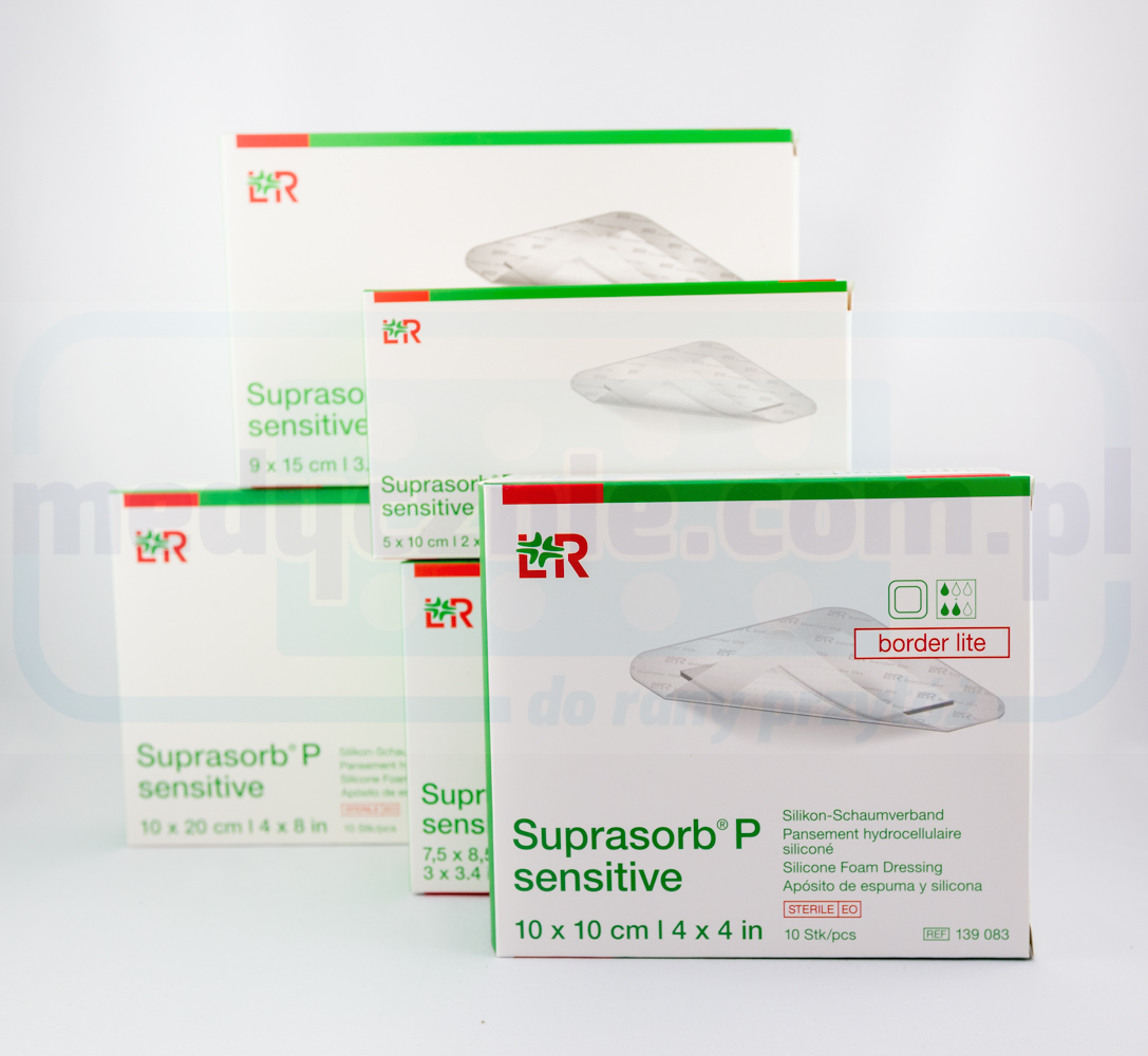 Suprasorb P sensibil 10*10 cm border lite 1pc